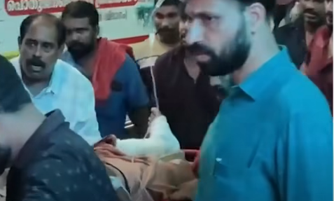 Casualty at kutyadi hospital - Driver leg injured